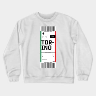 Boarding pass for Turin Crewneck Sweatshirt